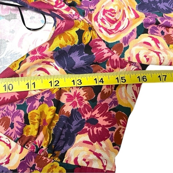 Zara Floral Puff Sleeve Crop Top - Picture 9 of 10